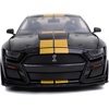 image:imageJada Toys Big Time Muscle 124 2020 Ford Mustang Shelby GT500 BlueBlackBlack W Gold Stripes