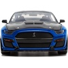 image:imageJada Toys Big Time Muscle 124 2020 Ford Mustang Shelby GT500 BlueBlackBlue W Black Hood