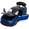 image:imageJada Toys Big Time Muscle 124 2020 Ford Mustang Shelby GT500 BlueBlackBlue W Black Hood