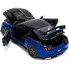 image:imageJada Toys Big Time Muscle 124 2020 Ford Mustang Shelby GT500 BlueBlackBlue W Black Hood