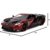 image:imageJada Toys Marvel 124 2017 Ford GT Diecast Car with 275 SpiderMan Figure Toys for Kids and Adults RedBlue 99725Miles Ford Gt