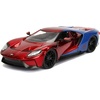 image:imageJada Toys Marvel 124 2017 Ford GT Diecast Car with 275 SpiderMan Figure Toys for Kids and Adults RedBlue 99725Spiderman Ford Gt