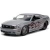 image:imageJada Big Time Muscle 124 2010 Ford Mustang GT DieCast Car Toys for Kids and AdultsCharcoal GreyBlack Flames