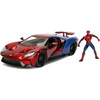 image:imageJada Toys Marvel 124 2017 Ford GT Diecast Car with 275 SpiderMan Figure Toys for Kids and Adults RedBlue 99725Spiderman Ford Gt