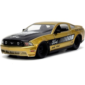 image:imageJada Big Time Muscle 124 2010 Ford Mustang GT DieCast Car Toys for Kids and AdultsCharcoal GreyGold