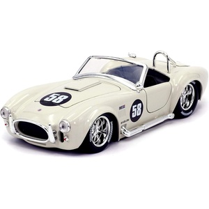 image:imageJada Toys Bigtime Muscle 124 1965 Shelby Cobra 427 SC Diecast Car White Toys for Kids and Adults775 inches L x 3 inches W x 3 inches H